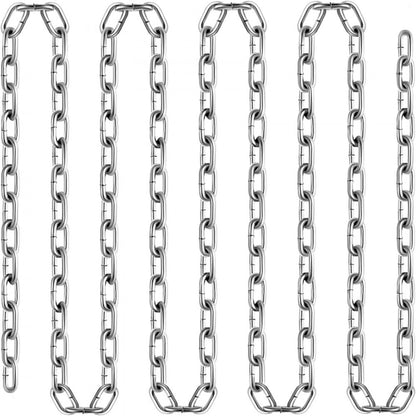 010883669178 - 6mm Heavy-Duty Proof Coil Chain for Lifting & Securing