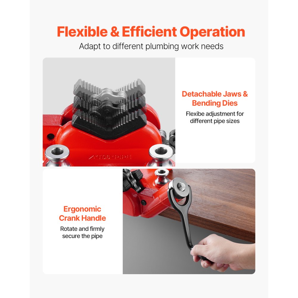 RG1204S6 - Durable Chain Vise for 1/4 to 6 Inch Pipes, 28 Inch Length