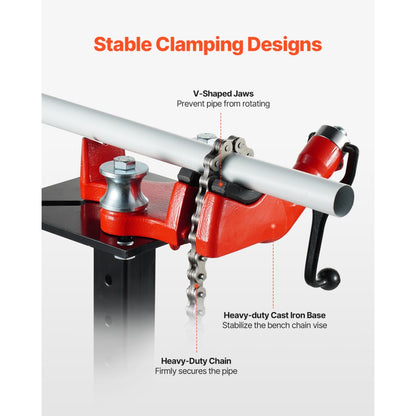 RG1204S5 - Durable Chain Vise & Hitch Mount with 1/8-5" Capacity
