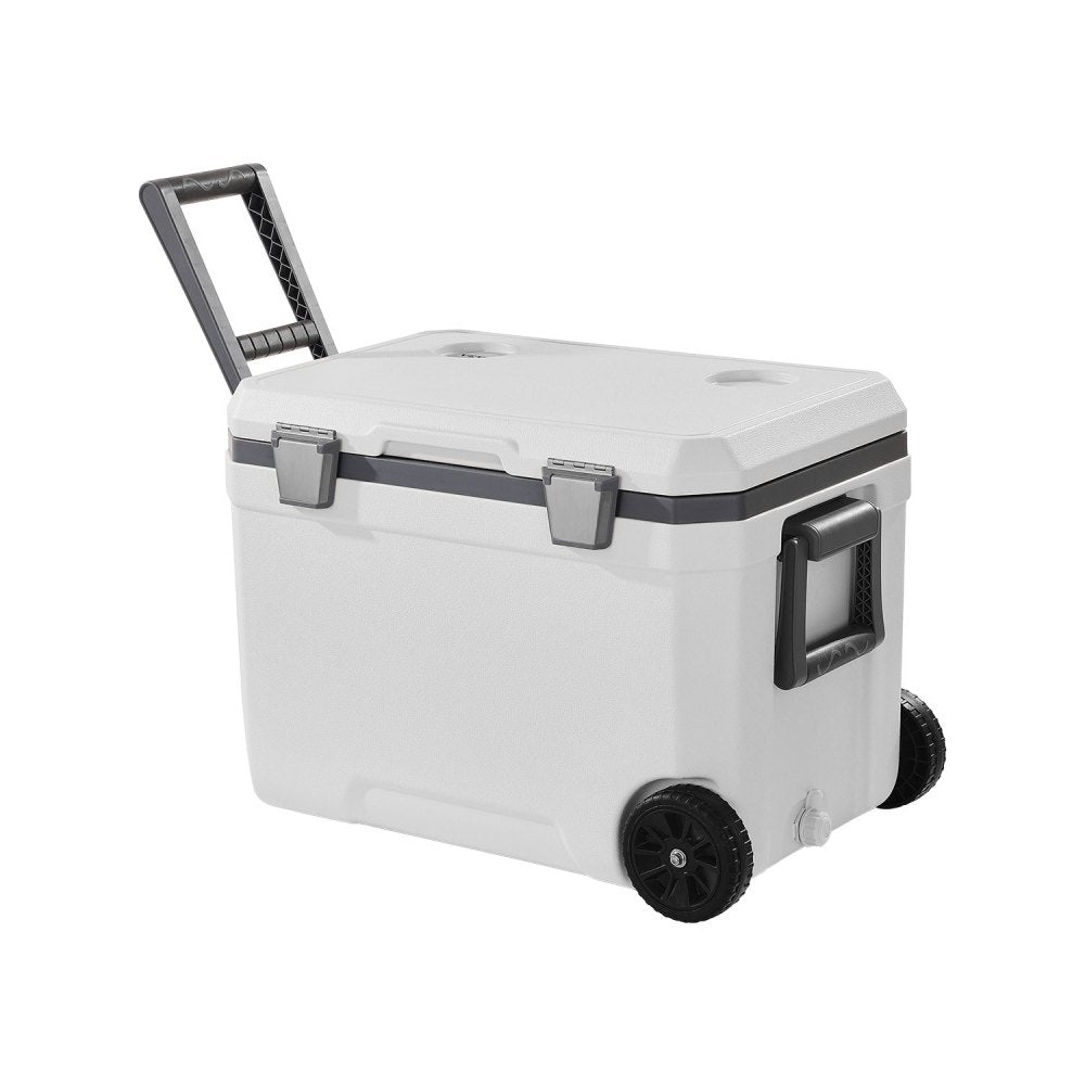 JWK-23010 - 45 Quart Portable Cooler with Wheels and Cup Holder
