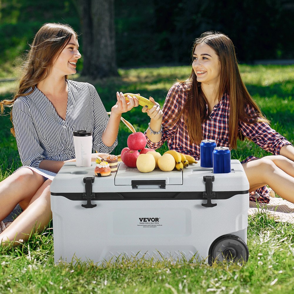 HS915 - 74QT Portable Cooler with Wheels for Outdoor Adventures