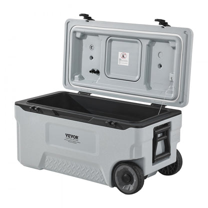 HS915 - 74QT Portable Cooler with Wheels for Outdoor Adventures
