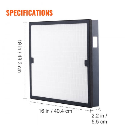 ZHP2301-H - 16 x 19 x 2.2" HEPA Air Filter for Allergens