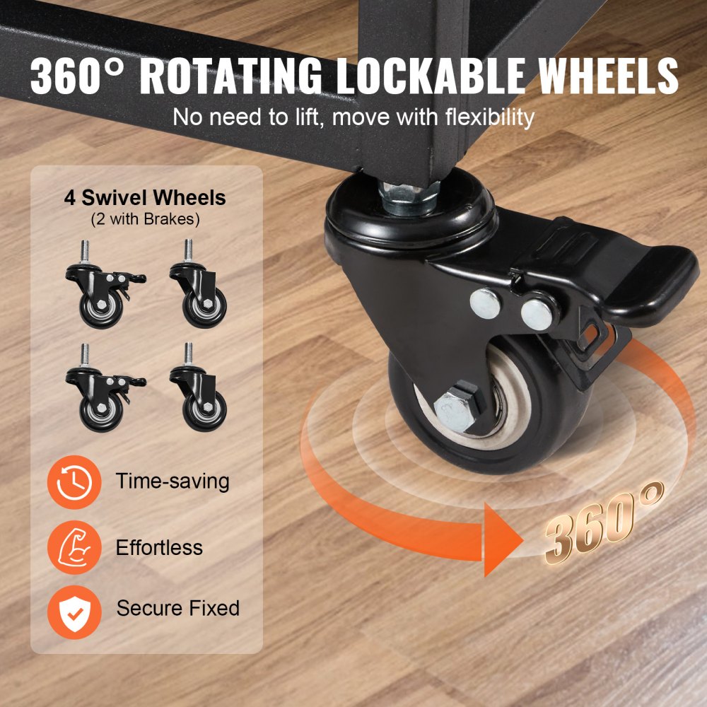 LF-QFGGL-42 - Heavy Duty Dog Crate for Medium to Large Dogs, 3-Door Design