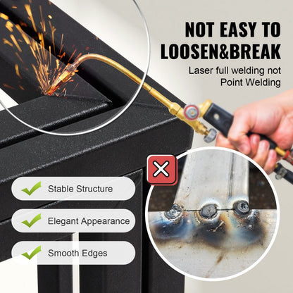 LF-QFGGL-46 - Heavy-Duty Dog Crate with Lockable Wheels for Medium to Large Dogs