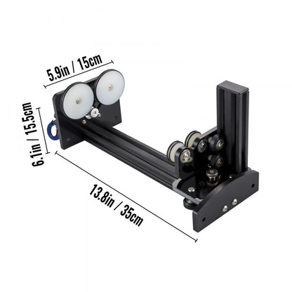 JS-42 - Rotary Axis for Laser Engraving Cylindrical Items, Precision Accessory