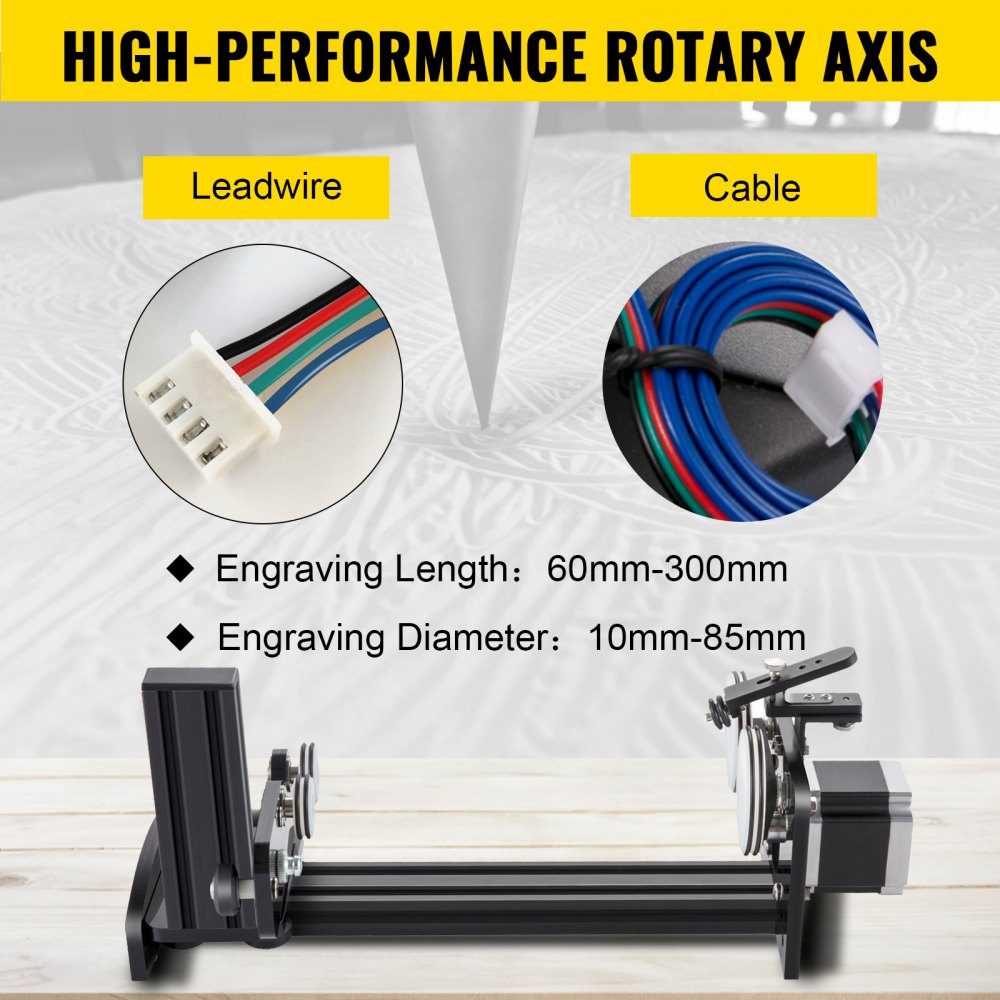 JZ-57 - Durable Rotary Axis for Precise Engraving on Cylindrical Surfaces