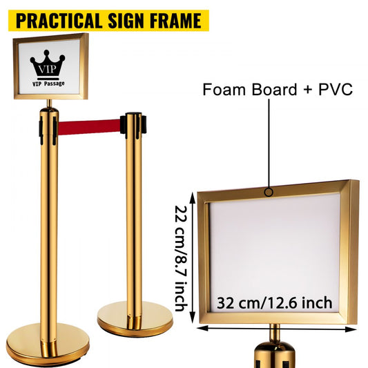 010966952735 - Durable Stainless Steel Crowd Control Barriers for Events