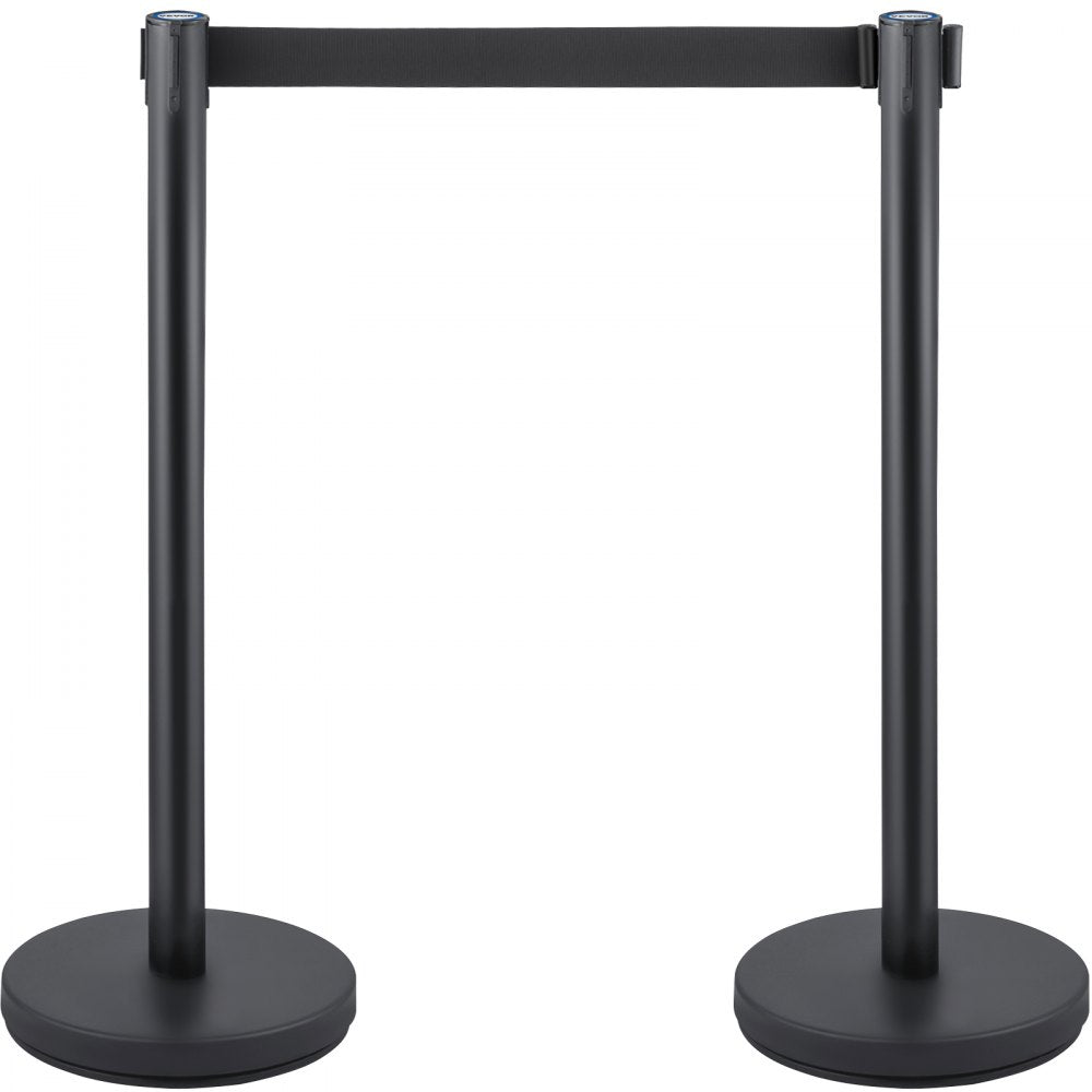 Heavy Duty - Durable Stainless Steel Crowd Control Stanchion with Retractable Belt