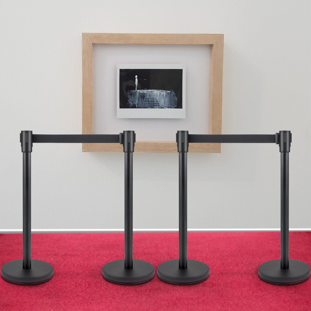 Heavy Duty - Elegant Stainless Steel Stanchion Set with 4-Way Belt System