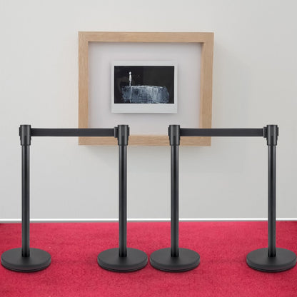 Heavy Duty - Elegant Stainless Steel Stanchion Set with 4-Way Belt System