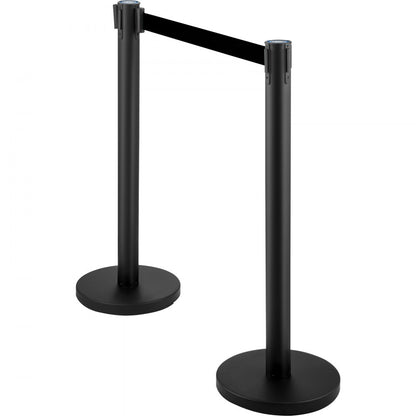 Heavy Duty - 4-Piece Stainless Steel Stanchion Set with 6.6 ft Belt