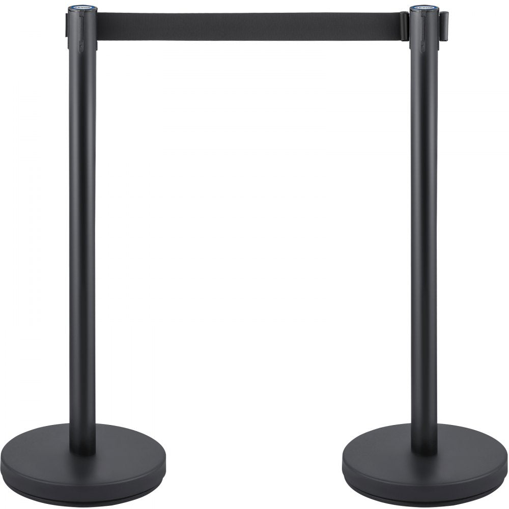 Heavy Duty - 6 PCS Stanchion Set with 6.6 ft Belt, Stainless Steel