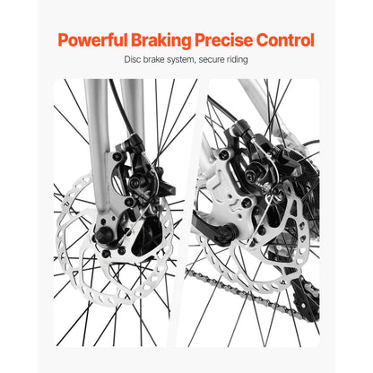 SS-700C-04 - 700C Aluminum Road Bike with 14 Speeds & Disc Brakes