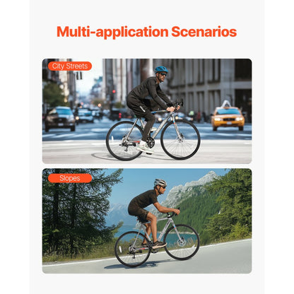 SS-700C-04 - 700C Aluminum Road Bike with 14 Speeds & Disc Brakes