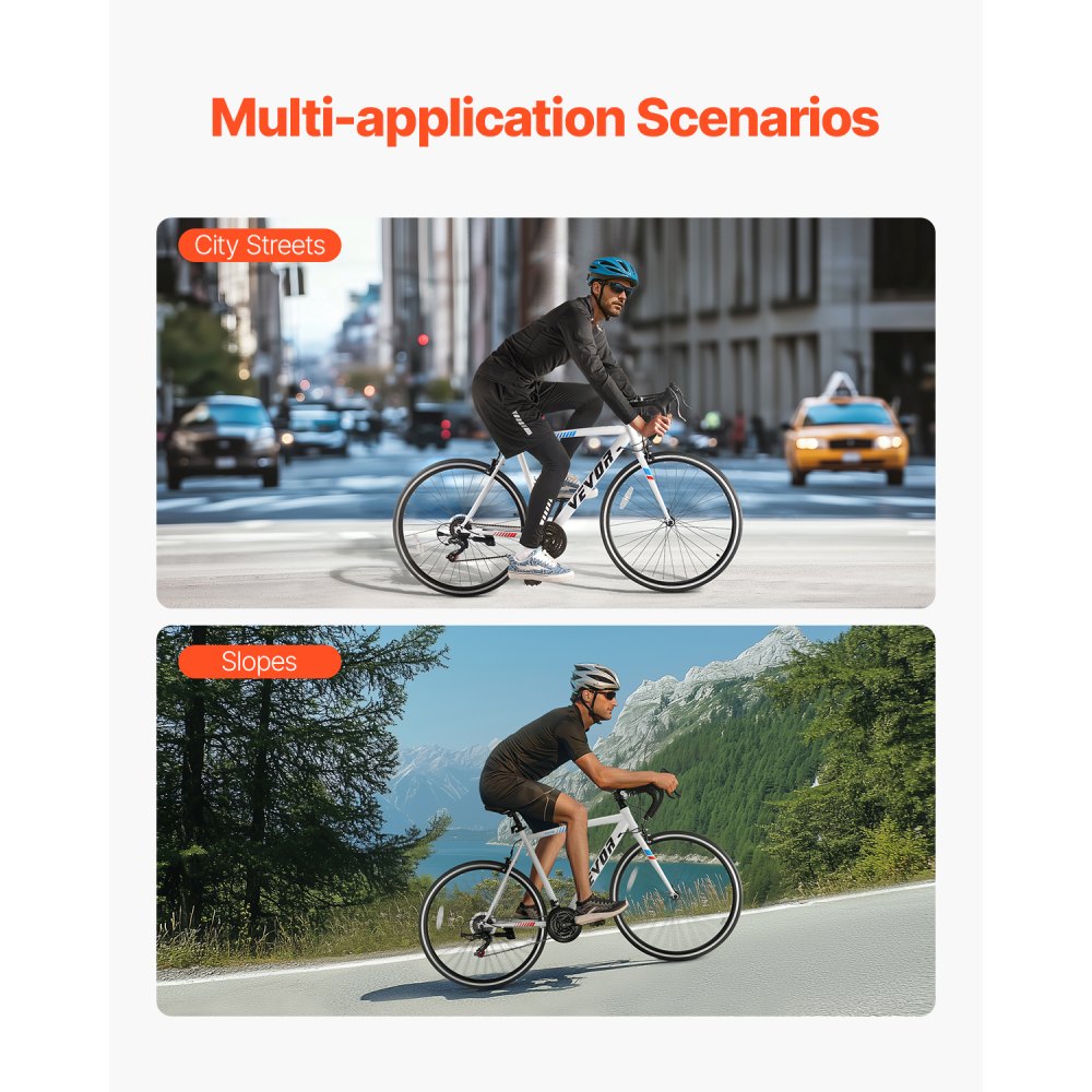 SS-700C-02 - 700C Urban Road Bike with Carbon Steel Frame, 21 Speeds