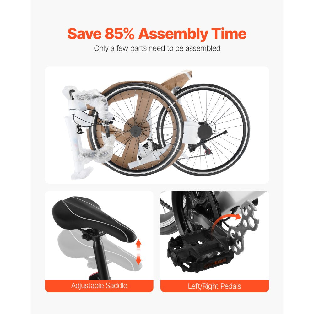 SS-700C-02 - 700C Urban Road Bike with Carbon Steel Frame, 21 Speeds