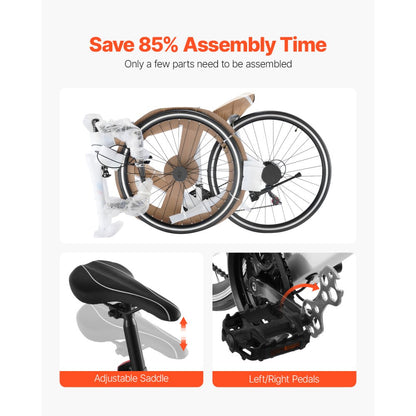 SS-700C-02 - 700C Urban Road Bike with Carbon Steel Frame, 21 Speeds