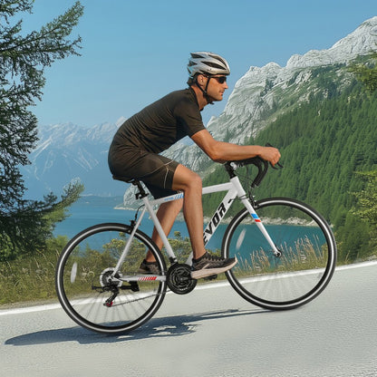 SS-700C-02 - 700C Urban Road Bike with Carbon Steel Frame, 21 Speeds