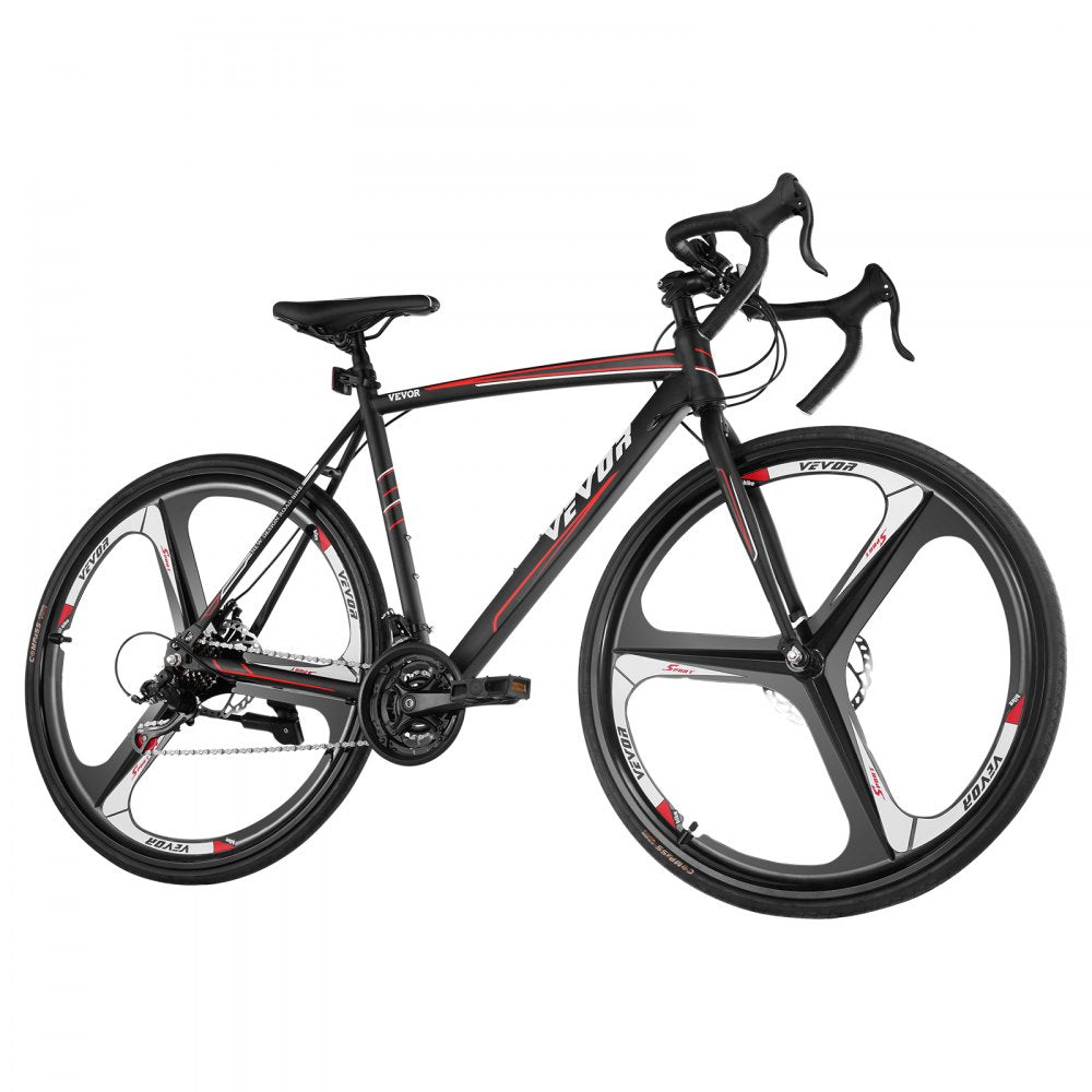 SS-700C-03 - 21-Speed 700C Road Bike with Carbon Steel Frame & Disc Brakes