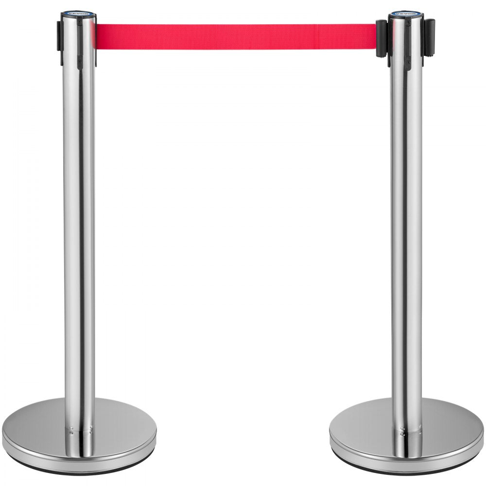 VV-SS-SRB6ZG - Stainless Steel Stanchion Set with 6.6ft Belts