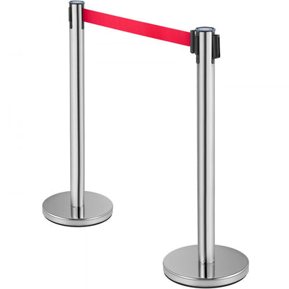 VV-SS-SRB6ZG - Stainless Steel Stanchion Set with 6.6ft Belts