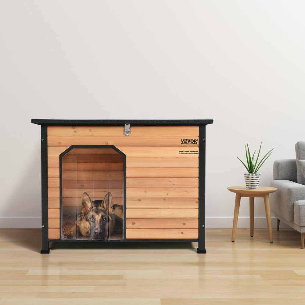 MT61802 - Spacious Insulated Outdoor Dog House for Medium to Large Breeds