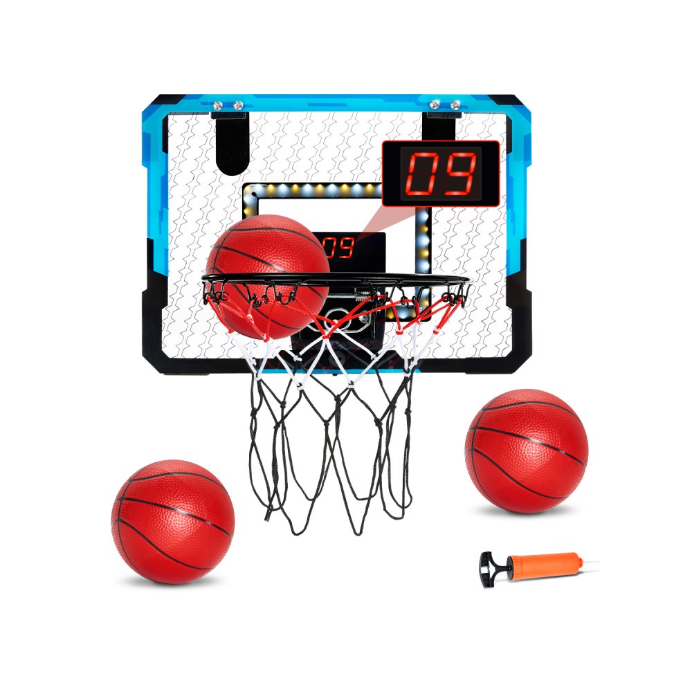 WT360 - Foldable LED Kids Basketball Hoop with Electronic Scoreboard