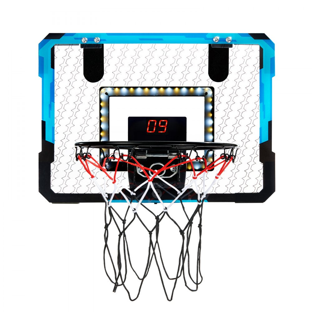 WT360 - Foldable LED Kids Basketball Hoop with Electronic Scoreboard