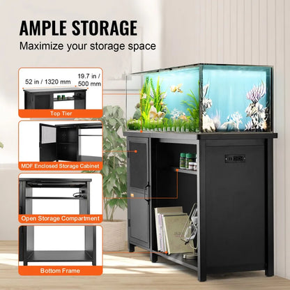 GSSU-FTS0114 - Sturdy 75-Gallon Aquarium Stand, 52 x 19.7 x 32.3 in