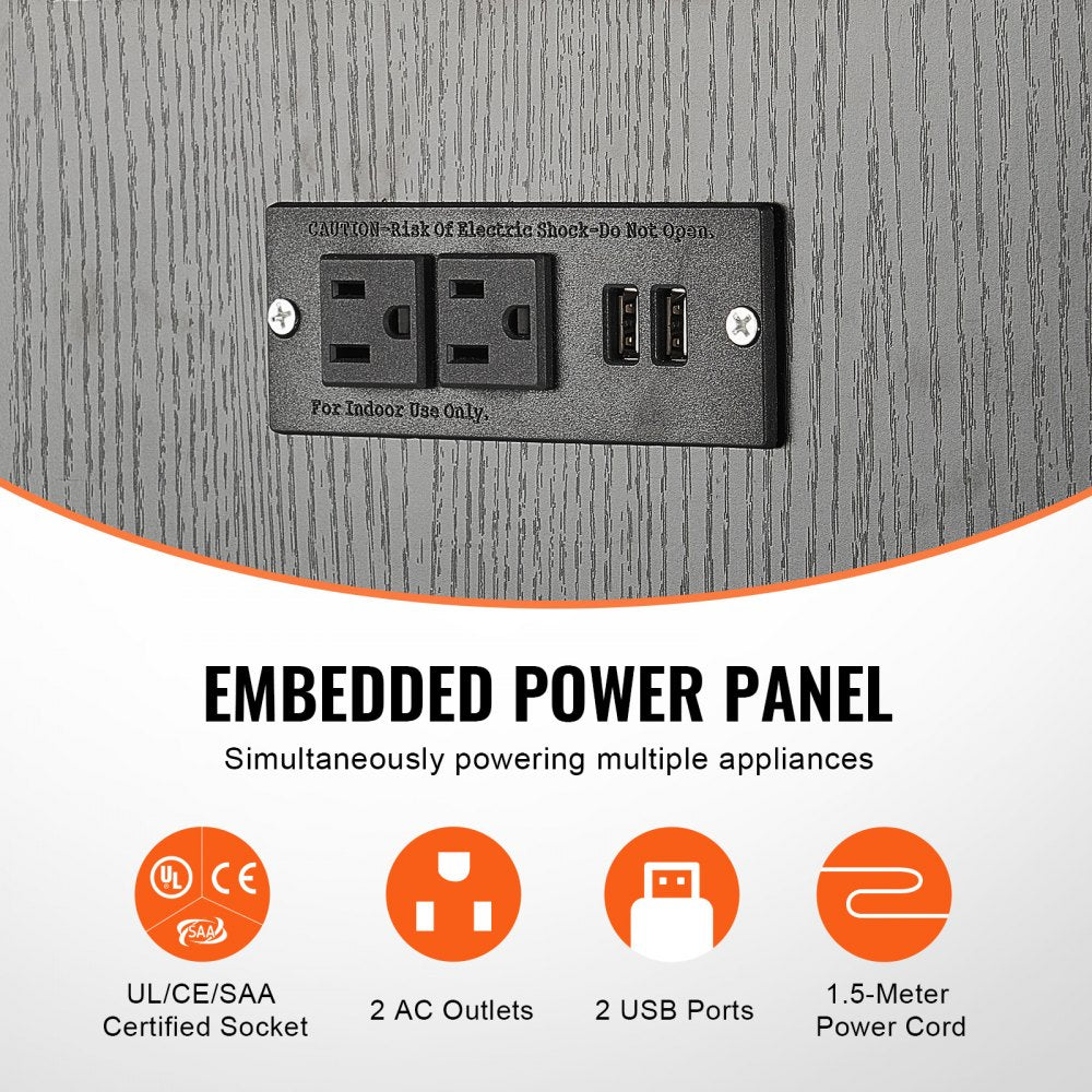 GSSU-FTS015 - VEVOR 20-Gallon Steel Aquarium Stand with 3-Tier Storage