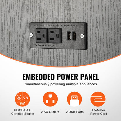 GSSU-FTS015 - VEVOR 20-Gallon Steel Aquarium Stand with 3-Tier Storage