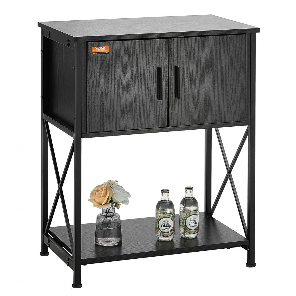 GSSU-FTS015 - VEVOR 20-Gallon Steel Aquarium Stand with 3-Tier Storage