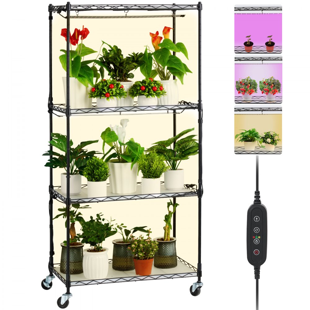 4C12060-DT55048P3-US - 49.8in Adjustable Plant Stand with 45W LED Grow Light