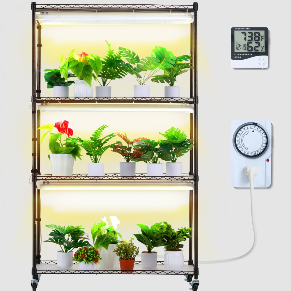 4C15090-T8DP09P6-US - 180W Steel Plant Stand with Adjustable Grow Light