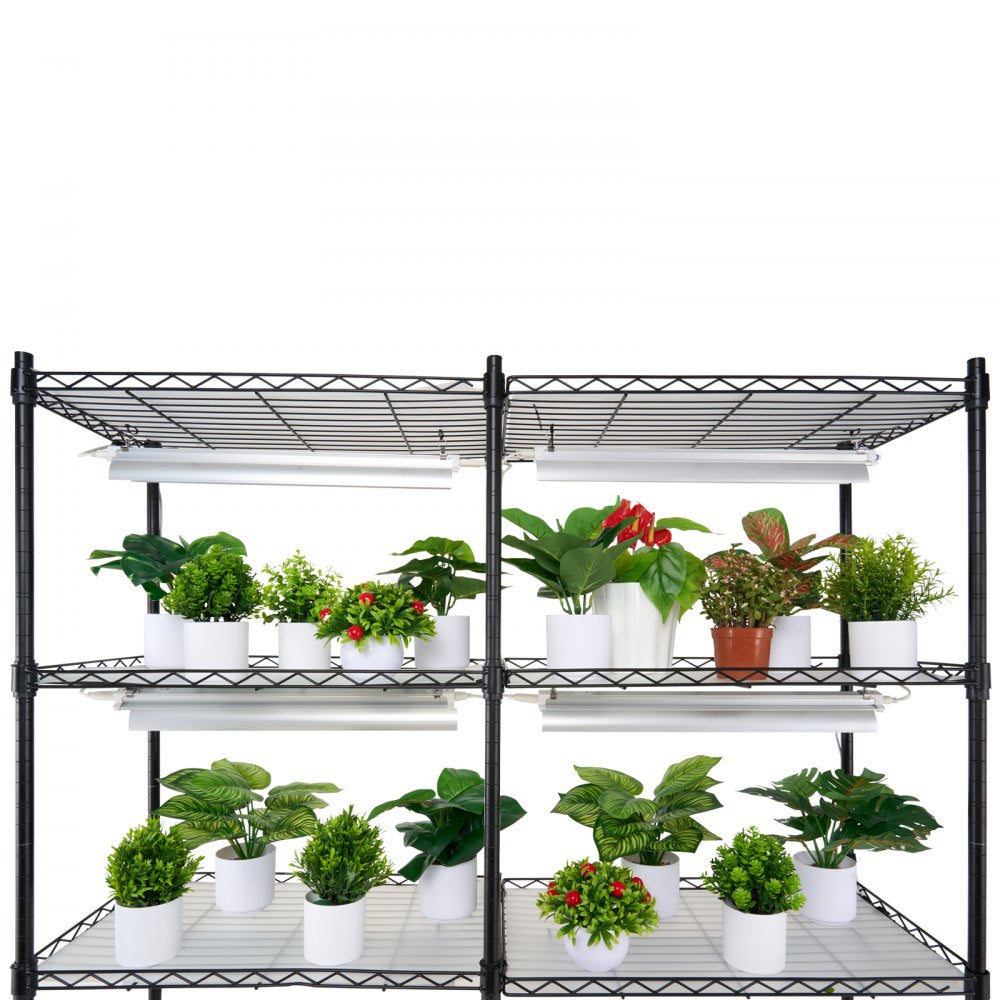 6C180120-2020T06P10-US - 200W Steel Plant Stand with Adjustable Grow Light Panels