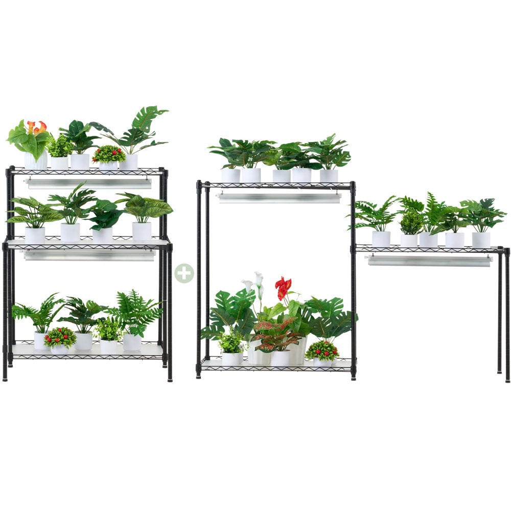 6C18075-T8DP06P8-US - 29.5"x13.8"x70.9" Steel Plant Stand with 192W LED Grow Light