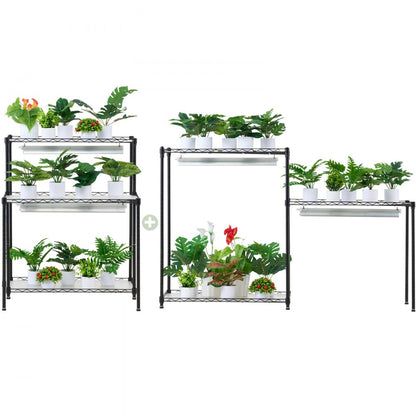 6C18075-T8DP06P8-US - 29.5"x13.8"x70.9" Steel Plant Stand with 192W LED Grow Light