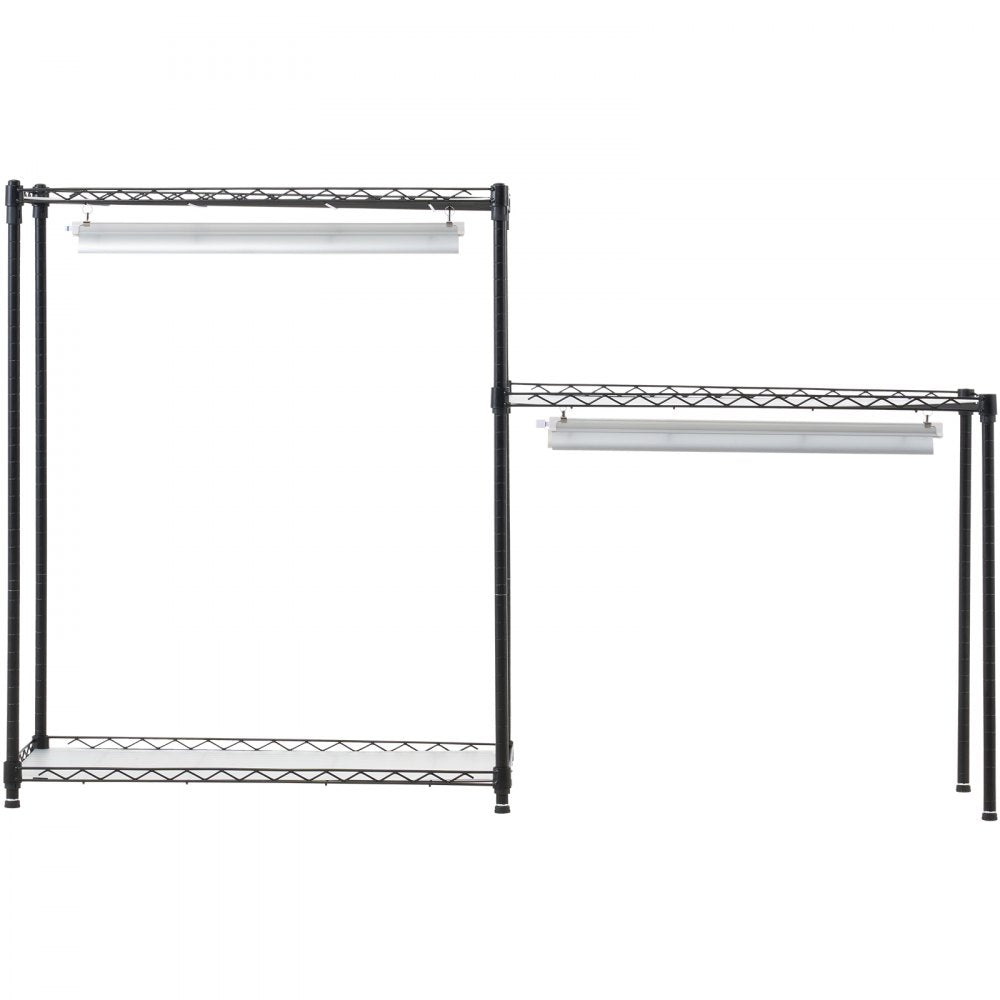 6C18075-T8DP06P8-US - 29.5"x13.8"x70.9" Steel Plant Stand with 192W LED Grow Light