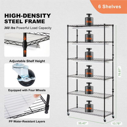 6C18090-T8DP09P5-US - 35.43" Steel Plant Stand with 150W LED Grow Light