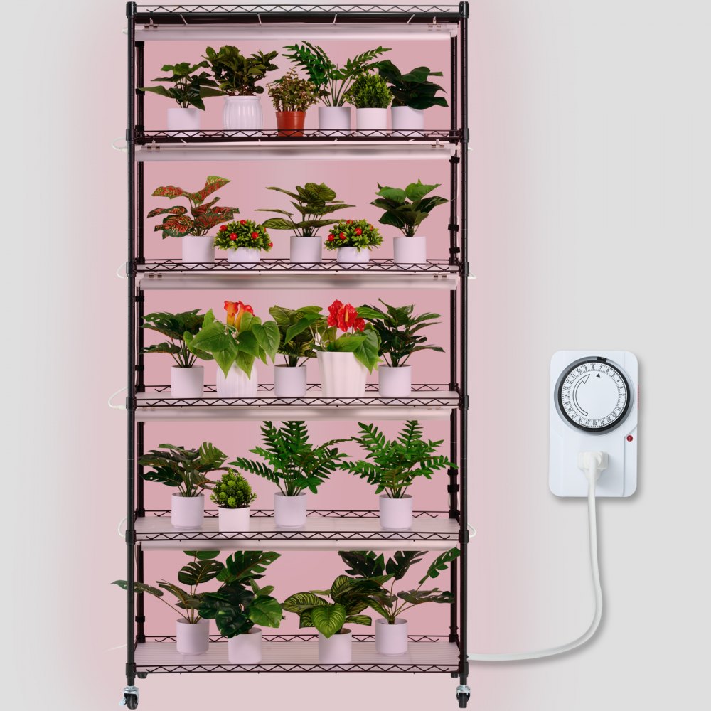 6C18090-T8DP09P5-US - 35.43" Steel Plant Stand with 150W LED Grow Light