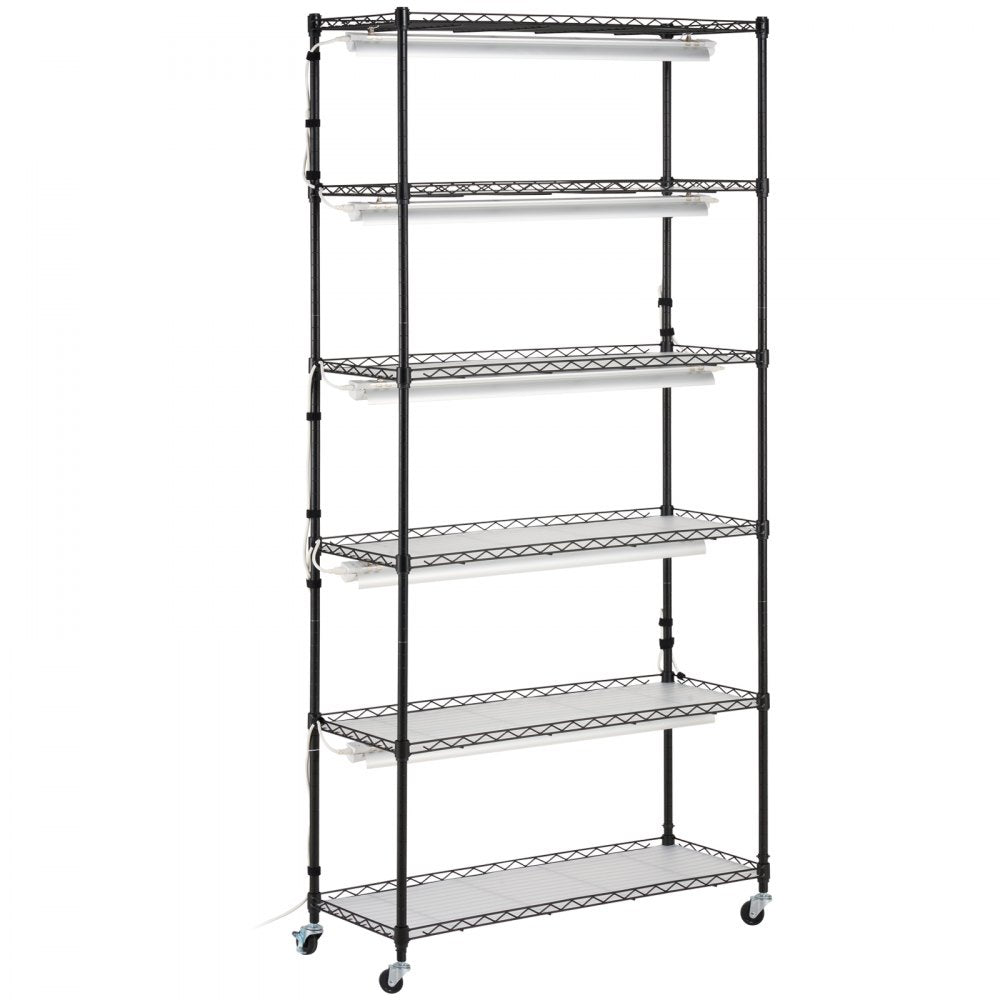 6C18090-T8DP09P5-US - 35.43" Steel Plant Stand with 150W LED Grow Light