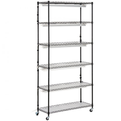 6C18090-T8DP09P5-US - 35.43" Steel Plant Stand with 150W LED Grow Light