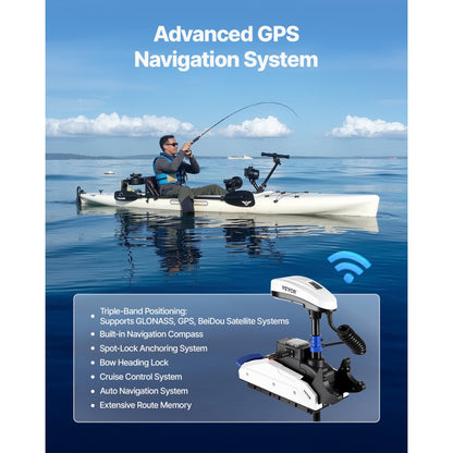 OMS150S - GPS Electric Trolling Motor with Wireless Control for Small Boats