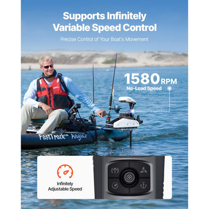 OMS150S - GPS Electric Trolling Motor with Wireless Control for Small Boats