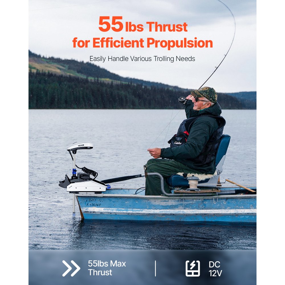 OMS150S - GPS Electric Trolling Motor for Small Boats with Wireless Control