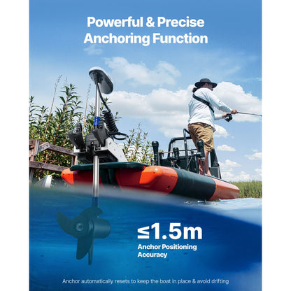 OMS150S - GPS Electric Trolling Motor for Small Boats with Wireless Control