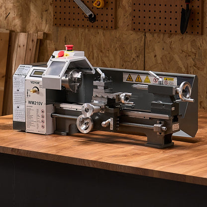 WM210V - Versatile 8x16" Metal Lathe with Adjustable Speed and Threading Options