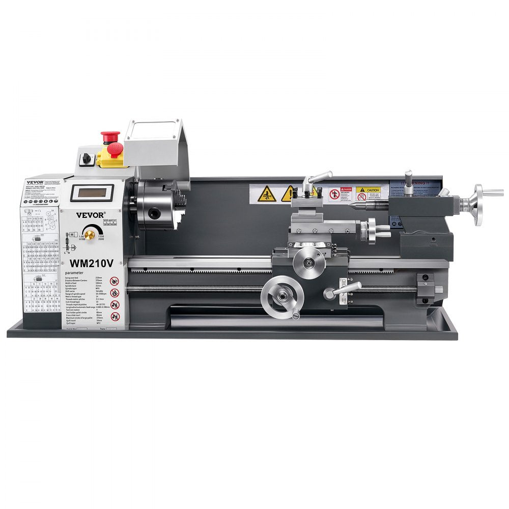WM210V - Versatile 8x16" Metal Lathe with Adjustable Speed and Threading Options