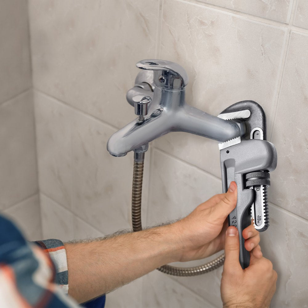 TD0520 14" - Lightweight Aluminum Pipe Wrench with Automatic Jaw Adjustment